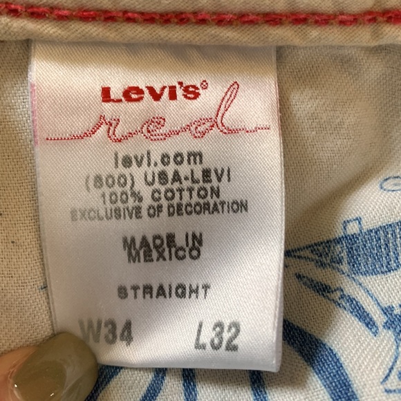 RARE Style LEVIS RED JEANS - Picture 8 of 8